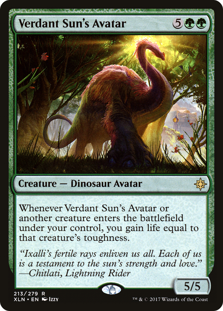 Verdant Sun's Avatar (XLN-213) - rare
