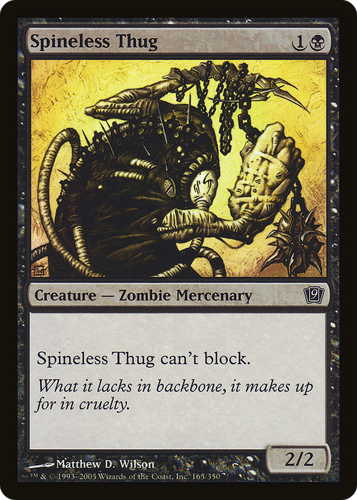 Spineless Thug (9ED-165★) - common - Foil