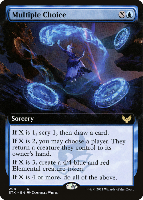 Multiple Choice (STX-298) - rare: (Extended Art) - Foil