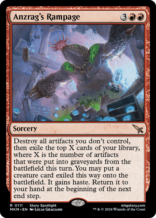 Anzrag's Rampage (MKM-111) - rare - Foil