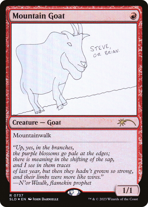 Mountain Goat (SLD-737) - rare - Foil