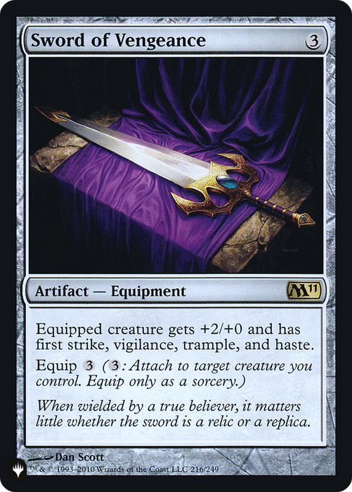 Sword of Vengeance (PLST-M11-216) - rare