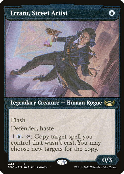 Errant, Street Artist (SNC-444) - rare: (Showcase) - Etched Foil