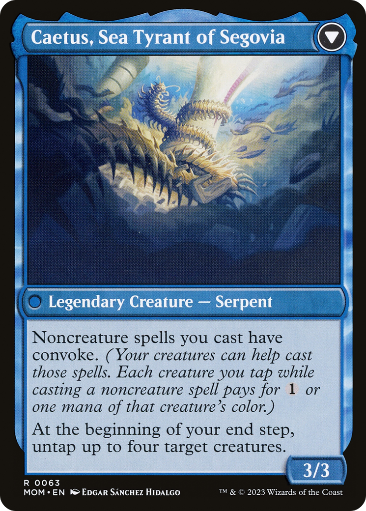 Invasion of Segovia // Caetus, Sea Tyrant of Segovia (MOM-063) - rare - Foil