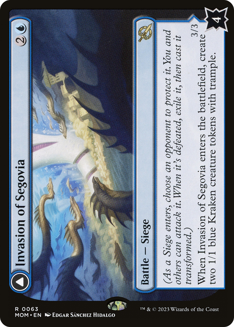 Invasion of Segovia // Caetus, Sea Tyrant of Segovia (MOM-063) - rare - Foil