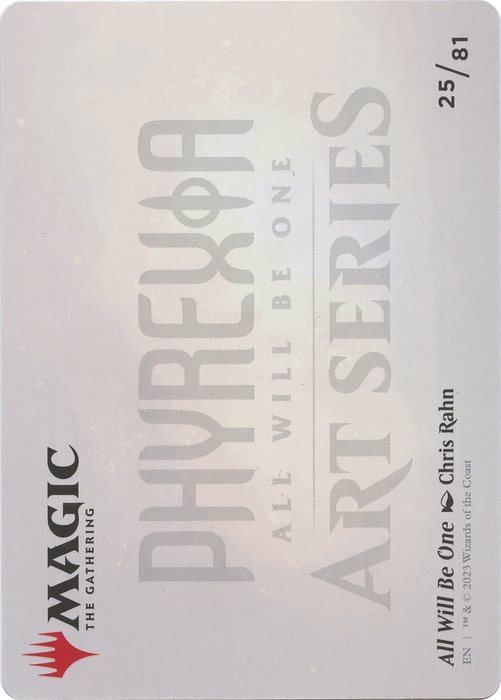 All Will Be One // All Will Be One (AONE-025) - common (Borderless) - Foil