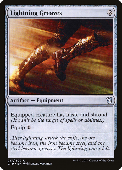 Lightning Greaves (C19-217) - uncommon