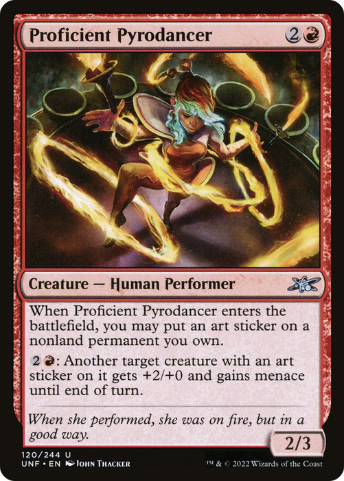 Proficient Pyrodancer (UNF-120) - uncommon - Foil