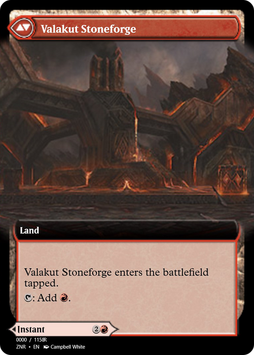 Valakut Awakening // Valakut Stoneforge (PRM-83876) - rare - Foil