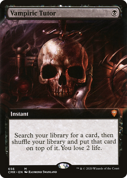 Vampiric Tutor (CMR-656) - mythic: (Extended Art) - Foil