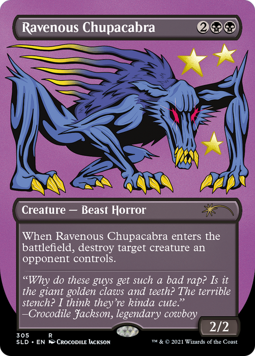 Ravenous Chupacabra (SLD-305) - rare (Borderless)