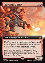 Searslicer Goblin (FDN-468) - rare: (Extended Art) - Foil