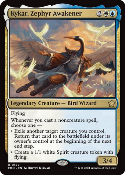 Kykar, Zephyr Awakener (PPDFT-122) - rare - Foil