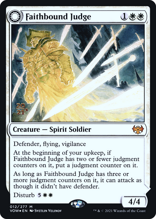 Faithbound Judge // Sinner's Judgment (PRE-12S) - mythic: (Double Faced Transform) - Foil