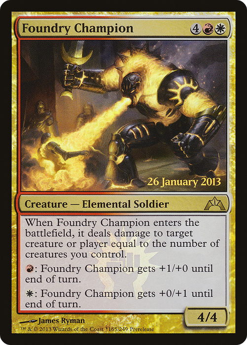 Foundry Champion (PRE-165★) - rare - Foil