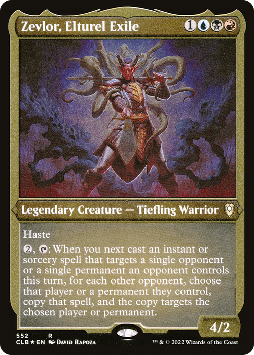 Zevlor, Elturel Exile (CLB-552) - rare - Etched Foil
