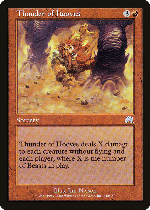 Thunder of Hooves (ONS-242) - uncommon - Foil