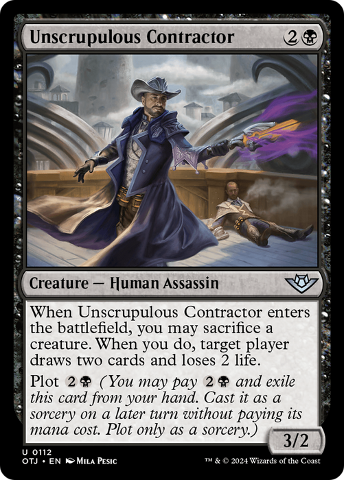 Unscrupulous Contractor (OTJ-112) - uncommon - Foil