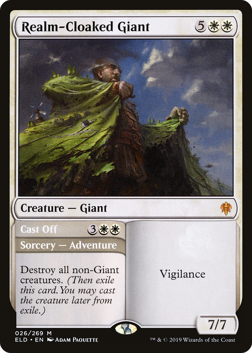 Realm-Cloaked Giant // Cast Off (ELD-026) - mythic - Foil