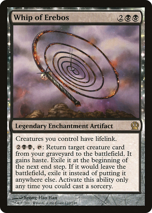 Whip of Erebos (THS-110) - rare: (enchantment) - Foil