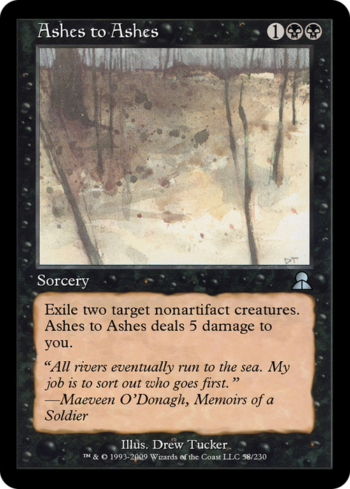 Ashes to Ashes (ME3-058) - uncommon - Foil
