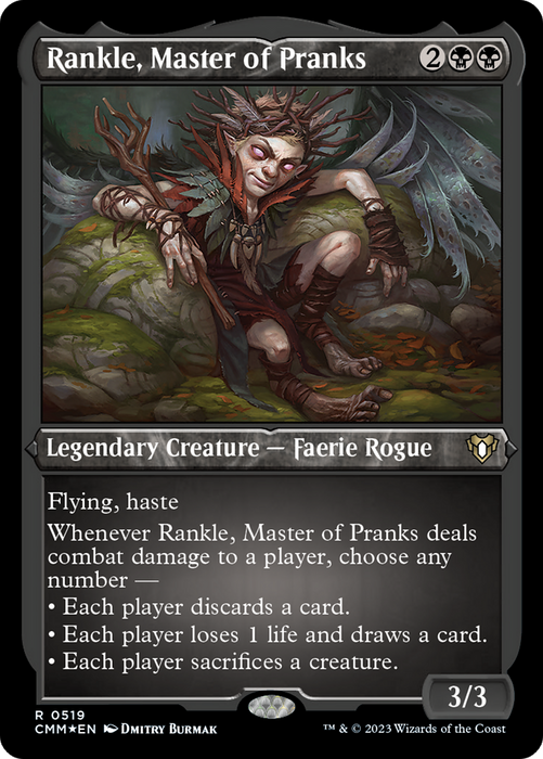 Rankle, Master of Pranks (CMM-519) - rare - Etched Foil