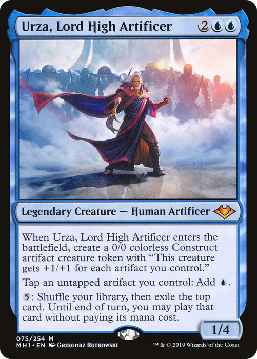 Urza, Lord High Artificer (MH1-075) - mythic