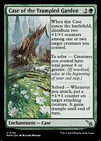 Case of the Trampled Garden (MKM-156) - uncommon - Foil