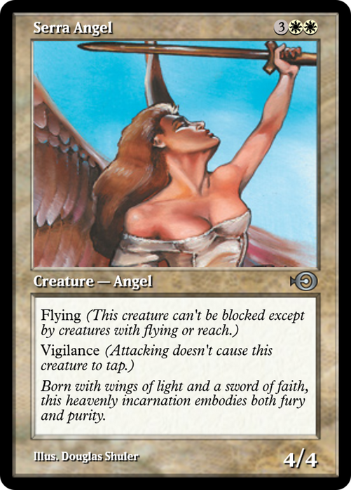 Serra Angel (PRM-35942) - uncommon - Foil