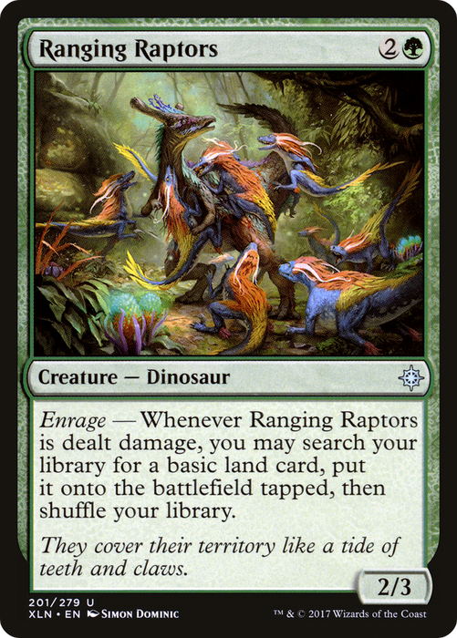 Ranging Raptors (XLN-201) - uncommon - Foil
