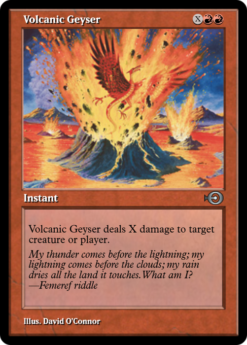 Volcanic Geyser (PRM-36004) - uncommon - Foil