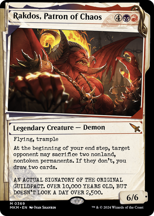 Rakdos, Patron of Chaos (MKM-369) - mythic: (Showcase)