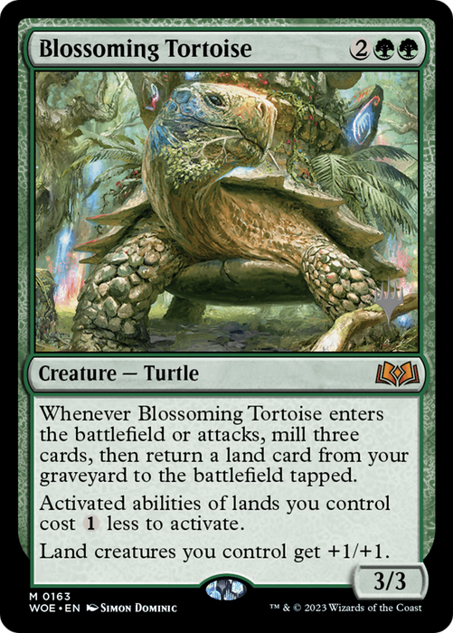 Blossoming Tortoise (PPWOE-163P) - mythic - Foil