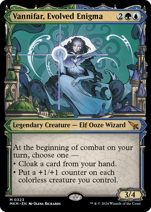Vannifar, Evolved Enigma (MKM-323) - mythic: (Showcase) - Foil