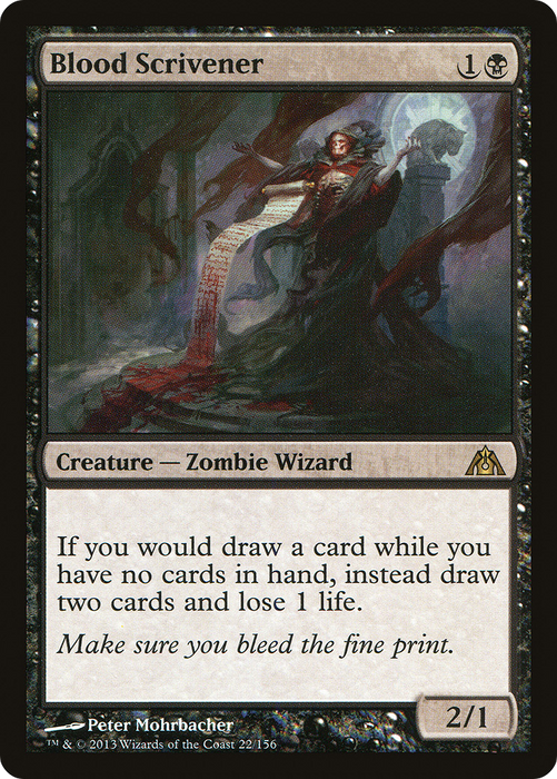 Blood Scrivener (DGM-022) - rare - Foil
