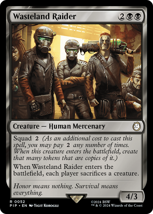 Wasteland Raider (PIP-052) - rare - Foil