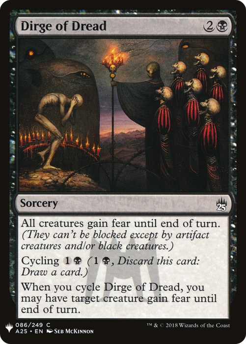 Dirge of Dread (LIST-A25-86) - common