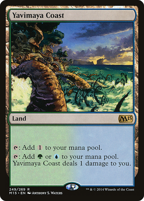 Yavimaya Coast (M15-249) - rare - Foil