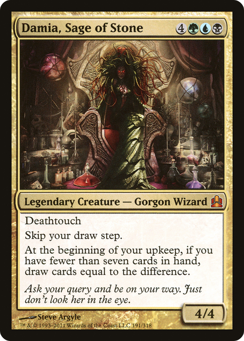 Damia, Sage of Stone (CMD-191) - mythic