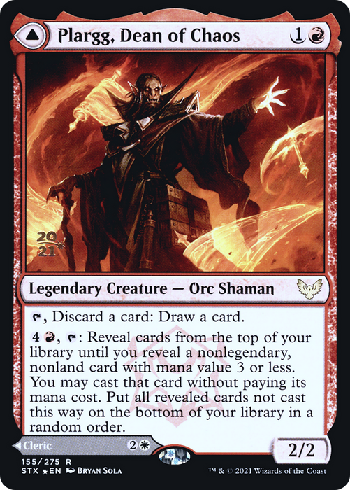 Plargg, Dean of Chaos // Augusta, Dean of Order (PRE-155S) - rare - Foil