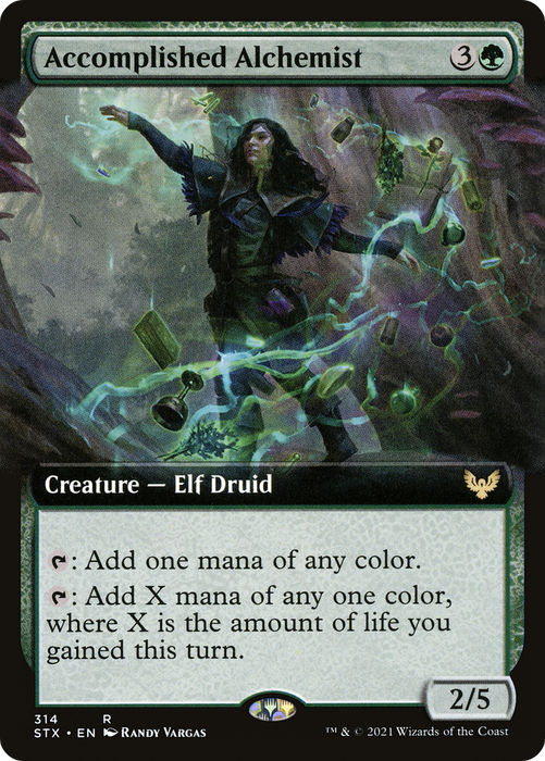 Accomplished Alchemist (STX-314) - rare: (Extended Art) - Foil