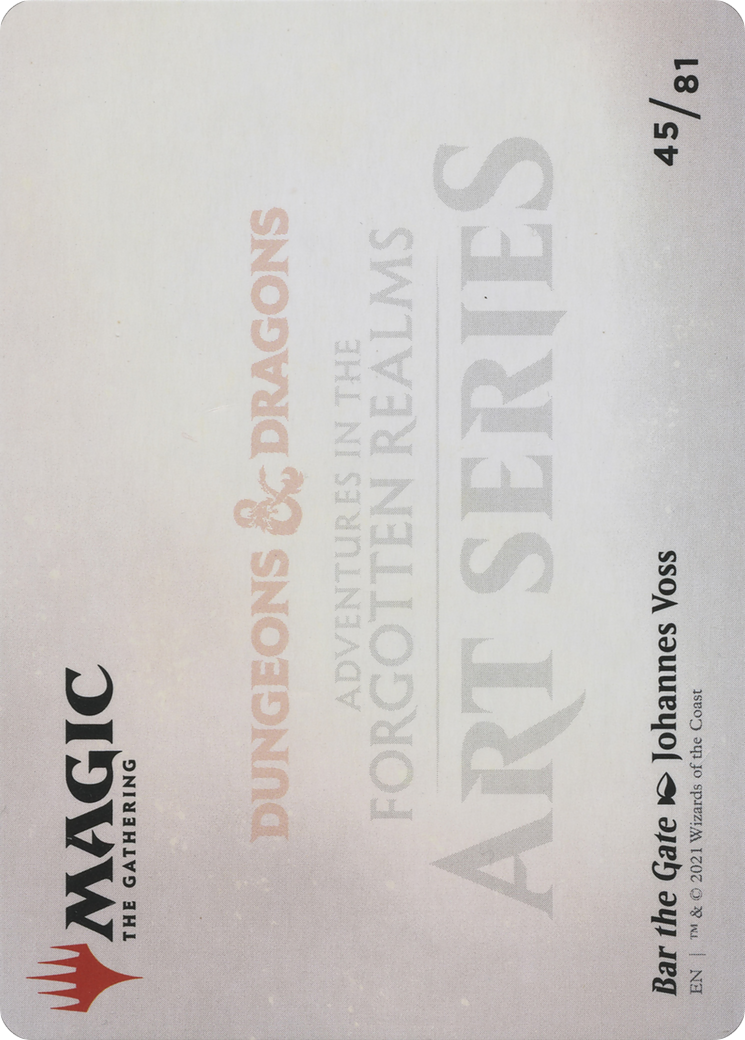 Bar the Gate // Bar the Gate (AAFR-045) - common (Borderless) - Foil