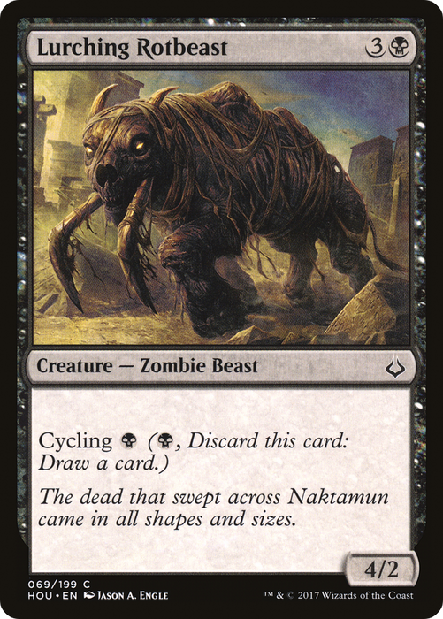 Lurching Rotbeast (HOU-069) - common - Foil