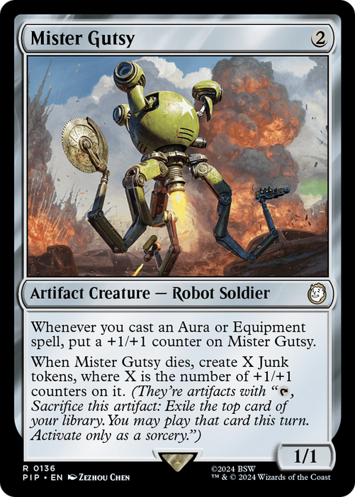 Mister Gutsy (PIP-136) - rare - Foil