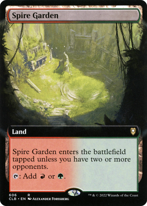 Spire Garden (CLB-606) - rare: (Extended Art) - Foil
