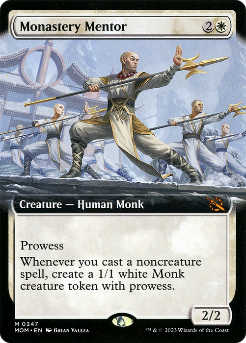 Monastery Mentor (MOM-347) - mythic: (Extended Art) - Foil