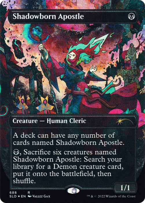 Shadowborn Apostle (SLD-688) - rare (Borderless) - Foil