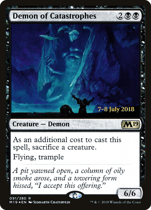 Demon of Catastrophes (PRE-91S) - rare - Foil