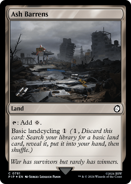 Ash Barrens (PIP-781) - common - Foil