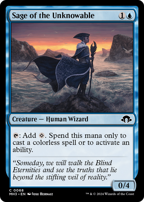Sage of the Unknowable (MH3-068) - common - Foil